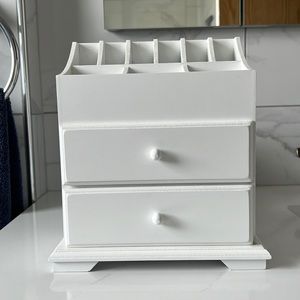 White Organizer for bathroom, bedroom, etc!